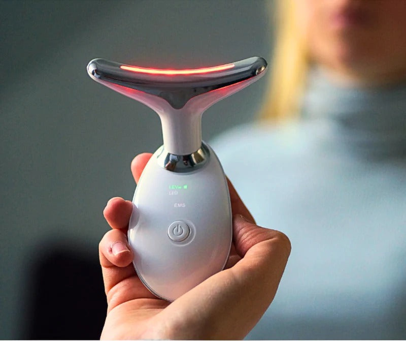 Masajeador Facial Anti Papada! 7 Modos de Luz LED🌟