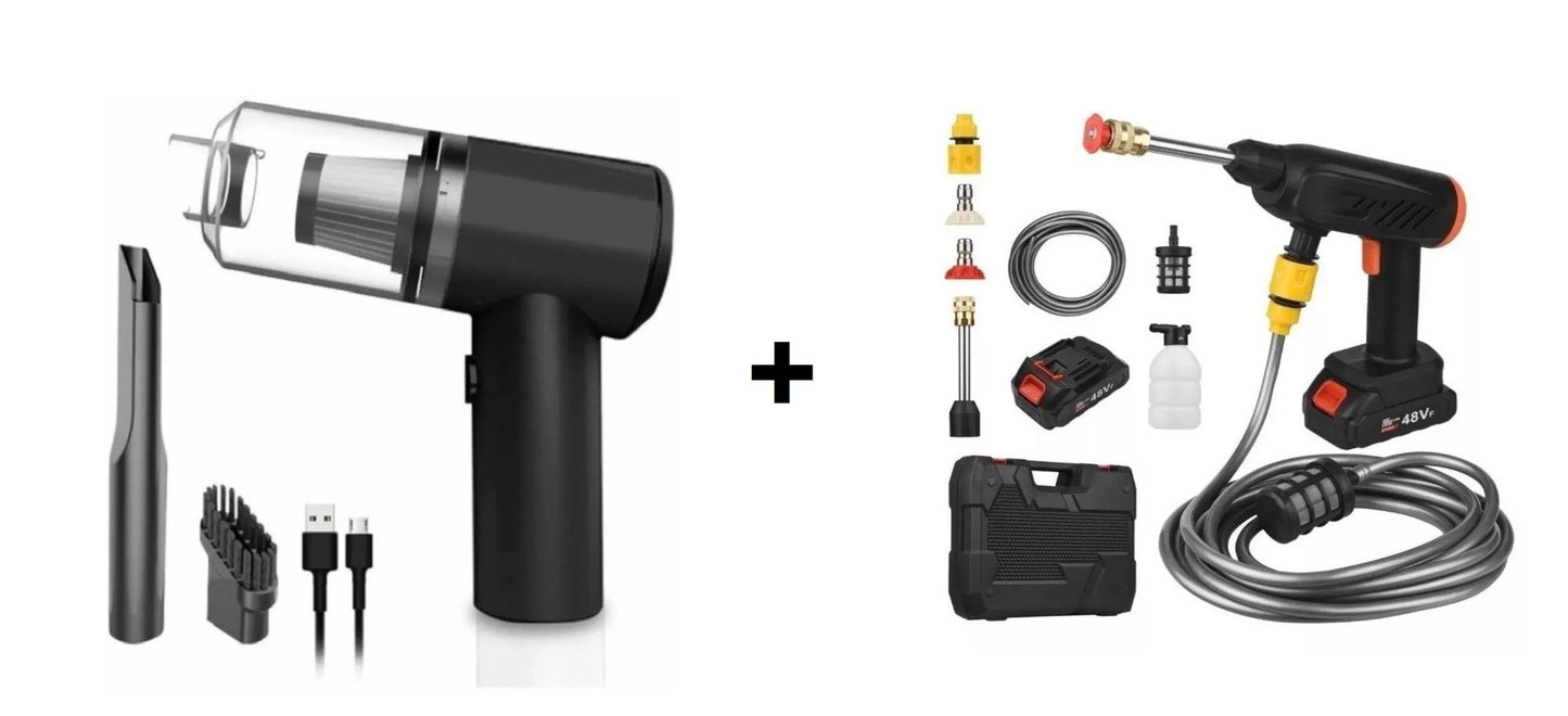 🚿 Hidro Lavadora Portátil Doble Potencia: ¡Con Batería Extra Gratis! 🎁
