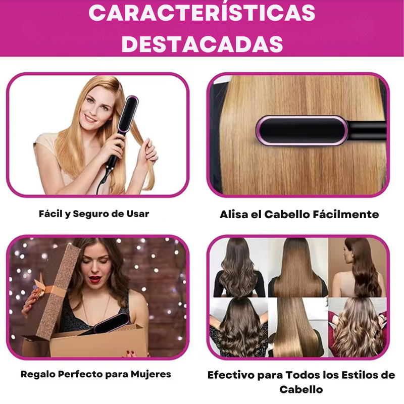 ⚡64%OFF⚡Cepillo Alisador Gift 3 En 1 CRN