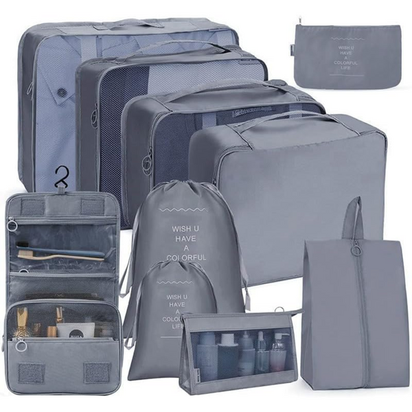 🧳🛫ENVÍO GRATIS Kit de 10 Organizadores para Ropa y Maleta